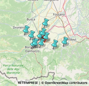 Mappa Via Cambiana, 12100 Cuneo CN, Italia (8.16182)