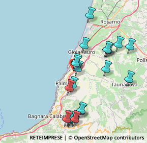 Mappa CAP, 89015 Palmi RC, Italia (8.669)