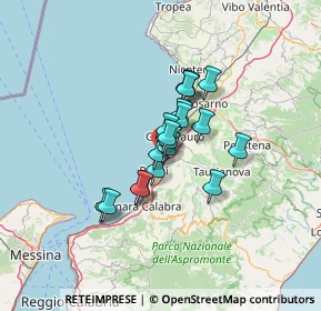 Mappa Contrada Tonnara, 89015 Palmi RC, Italia (9.43789)