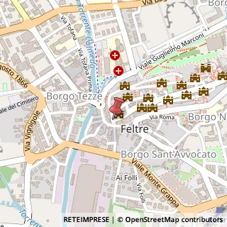 Mappa Piazza Trento e Trieste,  3, 32032 Feltre, Belluno (Veneto)