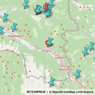 Mappa Via Vittorio Emanuele, 38055 Grigno TN, Italia (6.557)