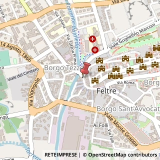 Mappa Via 31 Ottobre, 27, 32032 Feltre, Belluno (Veneto)