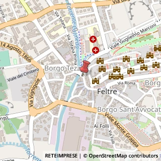 Mappa Via 31 Ottobre, 33, 32032 Feltre, Belluno (Veneto)
