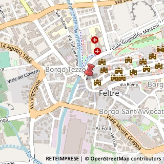 Mappa Via 31 Ottobre, 32, 32032 Feltre, Belluno (Veneto)