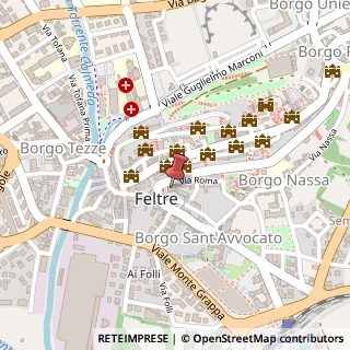 Mappa Piazza Vittorino da Feltre, 14, 32032 Feltre, Belluno (Veneto)