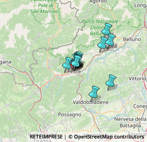 Mappa Vicolo Fornere Pazze, 32032 Feltre BL, Italia (6.35214)