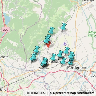 Mappa Via delle Industrie, 33070 Polcenigo PN, Italia (6.5915)