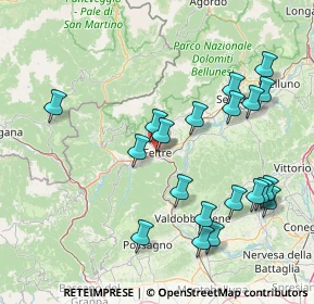 Mappa Via G. B. Bertondelli, 32032 Feltre BL, Italia (16.961)