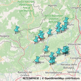 Mappa Via Cornarotta, 32032 Feltre BL, Italia (16.961)