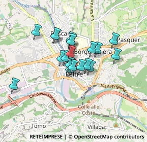 Mappa Via G. B. Bertondelli, 32032 Feltre BL, Italia (0.615)