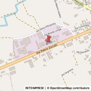 Mappa Via Pietro Zorutti, 84, 33030 Campoformido, Udine (Friuli-Venezia Giulia)