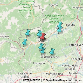 Mappa Area Altanon, 32032 Feltre BL, Italia (8.98909)