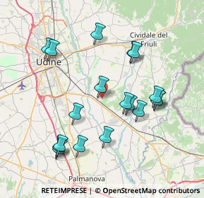 Mappa Via Elio Morpurgo, 33042 Buttrio UD, Italia (7.64889)