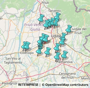 Mappa SS 13, 33031 Basiliano UD, Italia (10.6845)