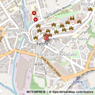 Mappa Piazza Vittorino da Feltre, 4, 32032 Feltre, Belluno (Veneto)