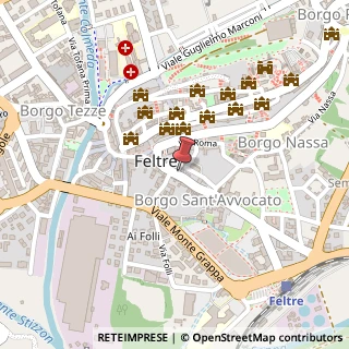 Mappa Piazza Vittorino da Feltre, 2, 32032 Feltre, Belluno (Veneto)