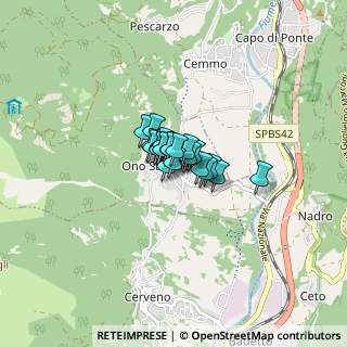 Mappa Via Niel, 25040 Ono San Pietro BS, Italia (0.27808)