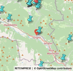 Mappa Viale Trento, 38055 Grigno TN, Italia (6.2975)