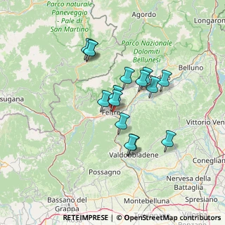 Mappa Contrada di Semeda, 32032 Feltre BL, Italia (11.22667)