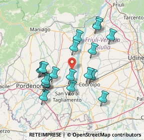 Mappa Via Maiola, 33098 San Martino Al Tagliamento PN, Italia (13.35737)