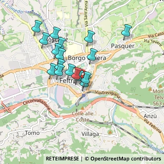 Mappa Via Gianbattista Scita, 32032 Feltre BL, Italia (0.78059)