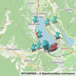 Mappa Strada per Calceranica, 38057 Pergine Valsugana TN, Italia (1.722)