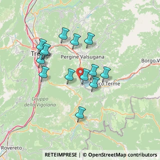 Mappa Strada per Calceranica, 38057 Pergine Valsugana TN, Italia (6.54286)