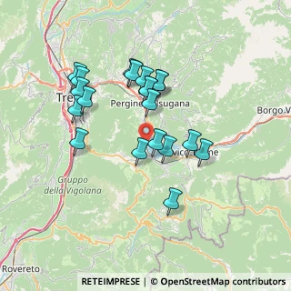 Mappa Strada per Calceranica, 38057 Pergine Valsugana TN, Italia (6.349)