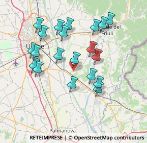 Mappa Via del Pozzo, 33042 Buttrio UD, Italia (7.174)