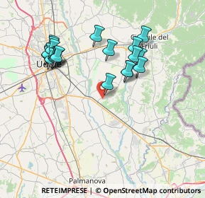 Mappa Via del Pozzo, 33042 Buttrio UD, Italia (7.59)