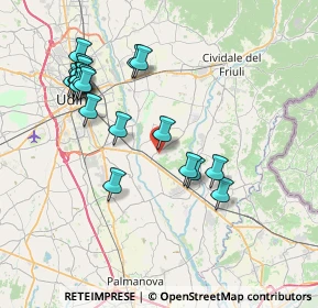 Mappa Via del Pozzo, 33042 Buttrio UD, Italia (7.825)