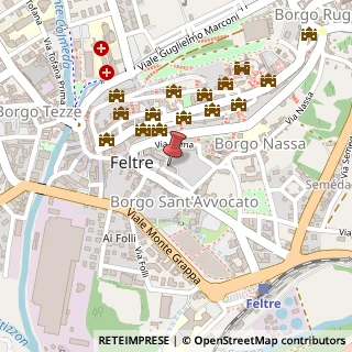 Mappa Via Ortolani, 4, 32032 Feltre, Belluno (Veneto)