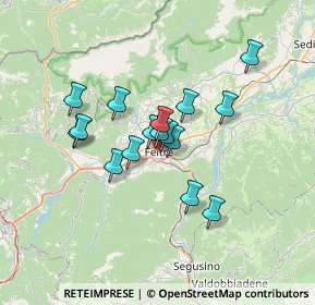 Mappa Via Monte Grappa, 32032 Feltre BL, Italia (5.07)