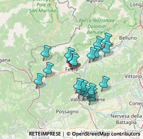 Mappa Via Monte Grappa, 32032 Feltre BL, Italia (11.09)