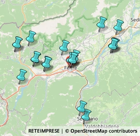 Mappa Via Monte Grappa, 32032 Feltre BL, Italia (7.6905)