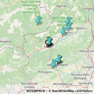 Mappa Via Vignigole, 32032 Feltre BL, Italia (9.53786)
