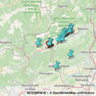 Mappa Via Vignigole, 32032 Feltre BL, Italia (10.20063)