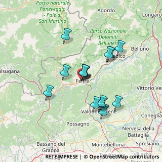 Mappa Via Vignigole, 32032 Feltre BL, Italia (11.27333)