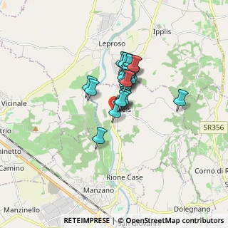 Mappa Via dal Poch, 33044 Manzano UD, Italia (1.06167)