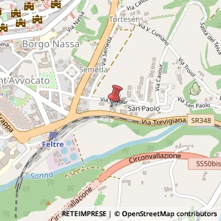Mappa Via Trevigiana, 17, 32032 Feltre, Belluno (Veneto)