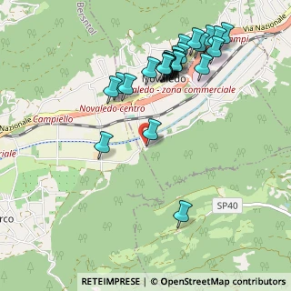 Mappa Via Lungo Monti, 38050 Novaledo TN, Italia (1.07308)