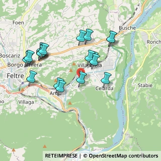 Mappa Via delle Sorgenti, 32032 Feltre BL, Italia (1.963)