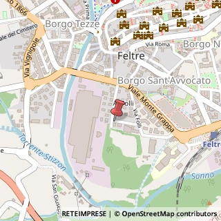 Mappa Via Carso, 13, 32032 Feltre, Belluno (Veneto)