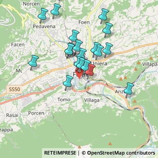 Mappa Via Monte Pasubio, 32032 Feltre BL, Italia (1.794)