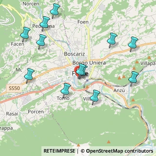 Mappa Via Monte Pasubio, 32032 Feltre BL, Italia (2.2825)