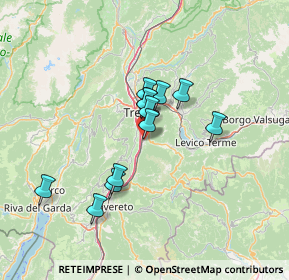 Mappa Via Pomeranos, 38100 Mattarello TN, Italia (10.31667)