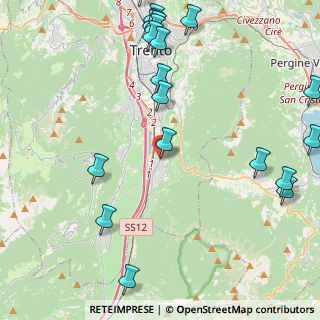 Mappa Via Pomeranos, 38100 Trento TN, Italia (5.7505)