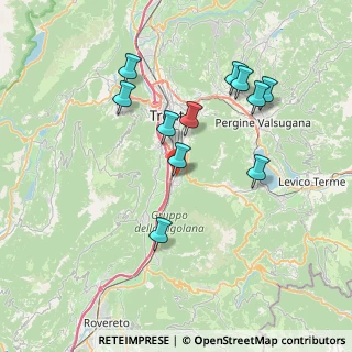 Mappa Via Pomeranos, 38100 Trento TN, Italia (7.13364)