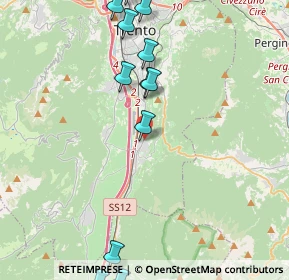 Mappa Via Pomeranos, 38100 Mattarello TN, Italia (6.27118)