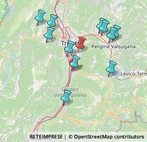 Mappa Via Pomeranos, 38100 Mattarello TN, Italia (7.54667)